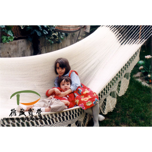 hammock with wooden bar